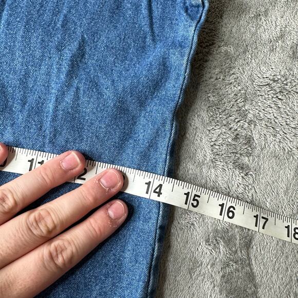 Vintage Kids Radishes and Roses Size 10 Denim Overall Dress 100% Cotton - Picture 9 of 11